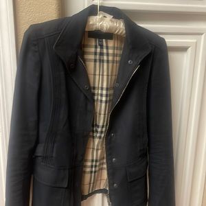 Ladies Burberry Black Jacket Size 2